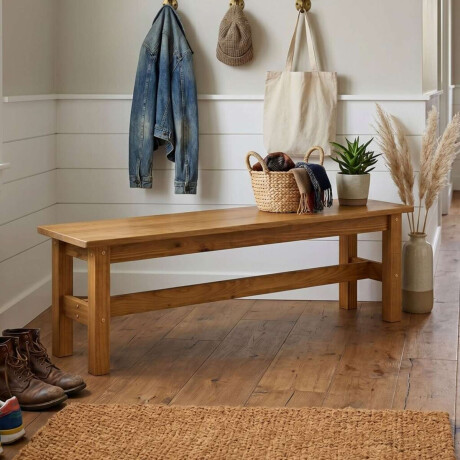 Banco de madera maciza 150 cm Mónaco
