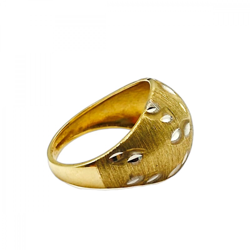 Anillo Labrado-Oro bajo-Sin Piedra-AN8181 sinpiedra