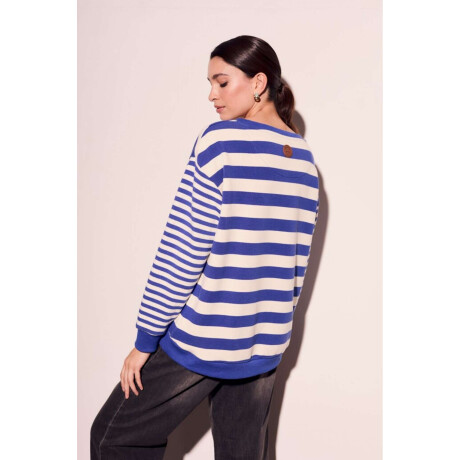 Sweater Rayado Multi Azul Francia