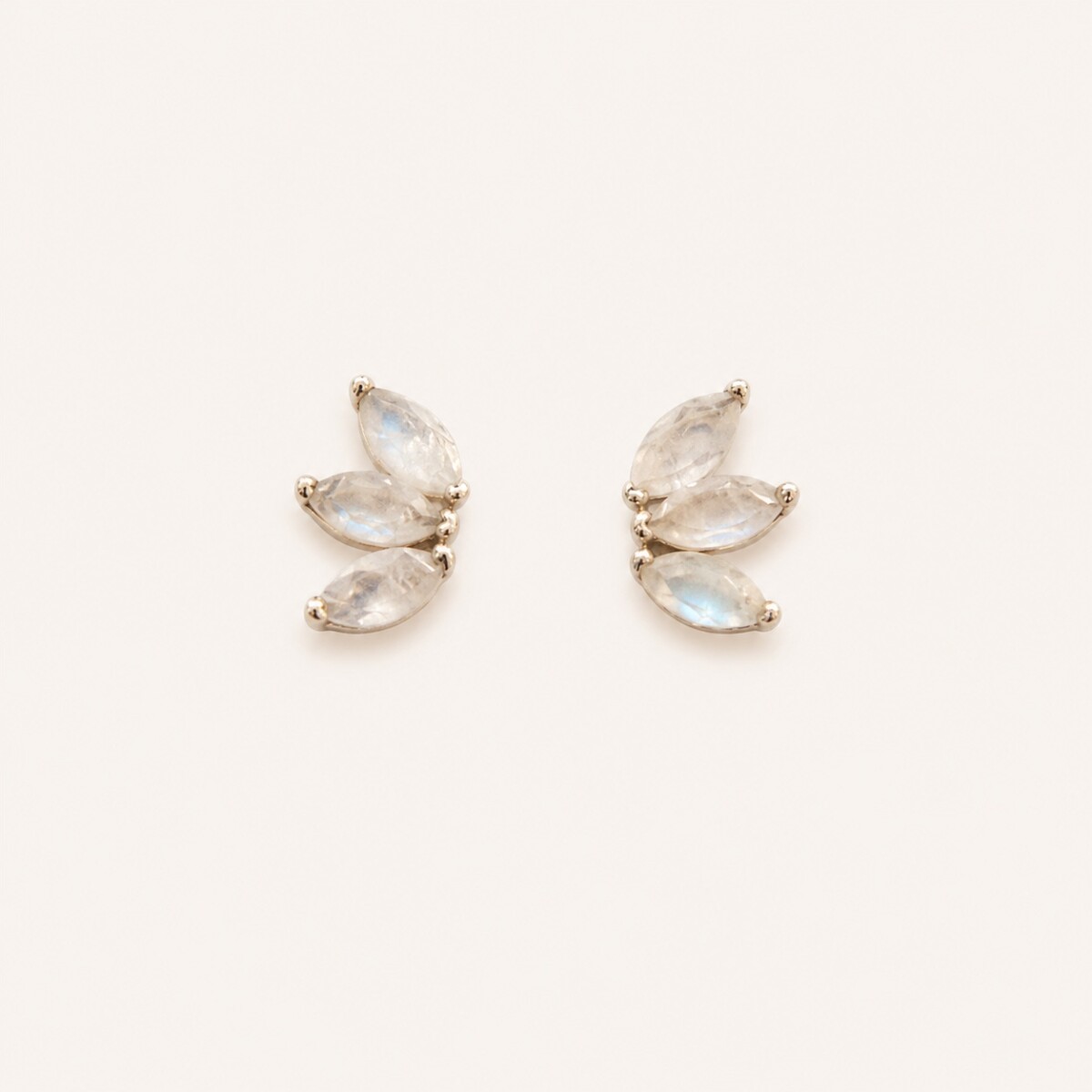Caravanas Petals Lunar - Plata 925 