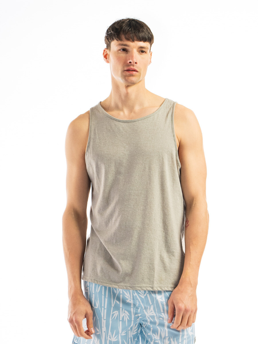 Musculosa Algodón BGDH - Gris Claro Melange 
