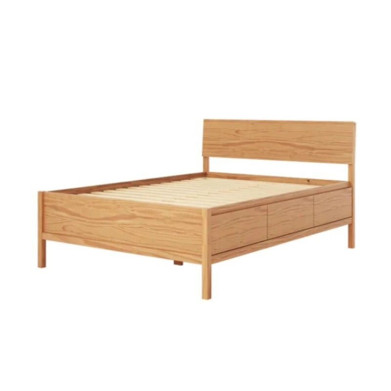 Cama 2 Plazas Square Con 6 Cajones Madera Cama 2 Plazas Square Con 6 Cajones Madera