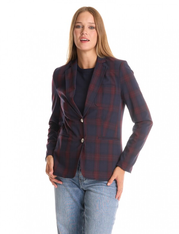 Blazer Cuadros AZUL/MULTI