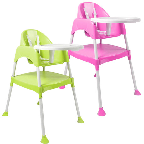 Silla De Comer Para Bebe Multiuso 3 En 1 Mesa Y Silla Rosa