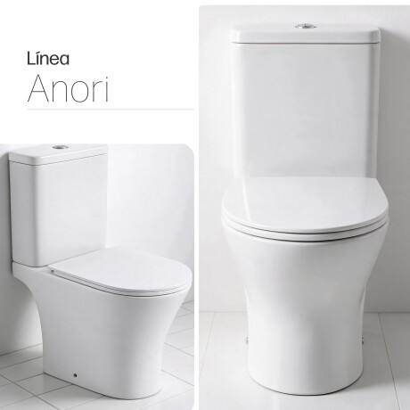 SANITARIO INODORO CON MOCHILA LINEA ANORI PARA BAÑO BLANCO 000