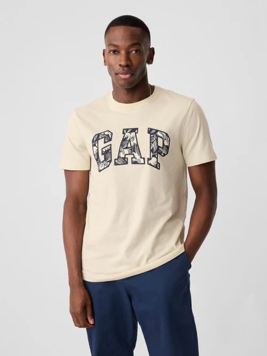 Remera Logo Gap Manga Corta Hombre - Chino 