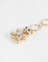 Llavero Metal Llavero Y Charm De Osito Teddy - Dorado