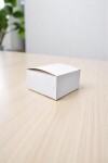 Caja flexi plegable 10x10x05 cm. BLANCO