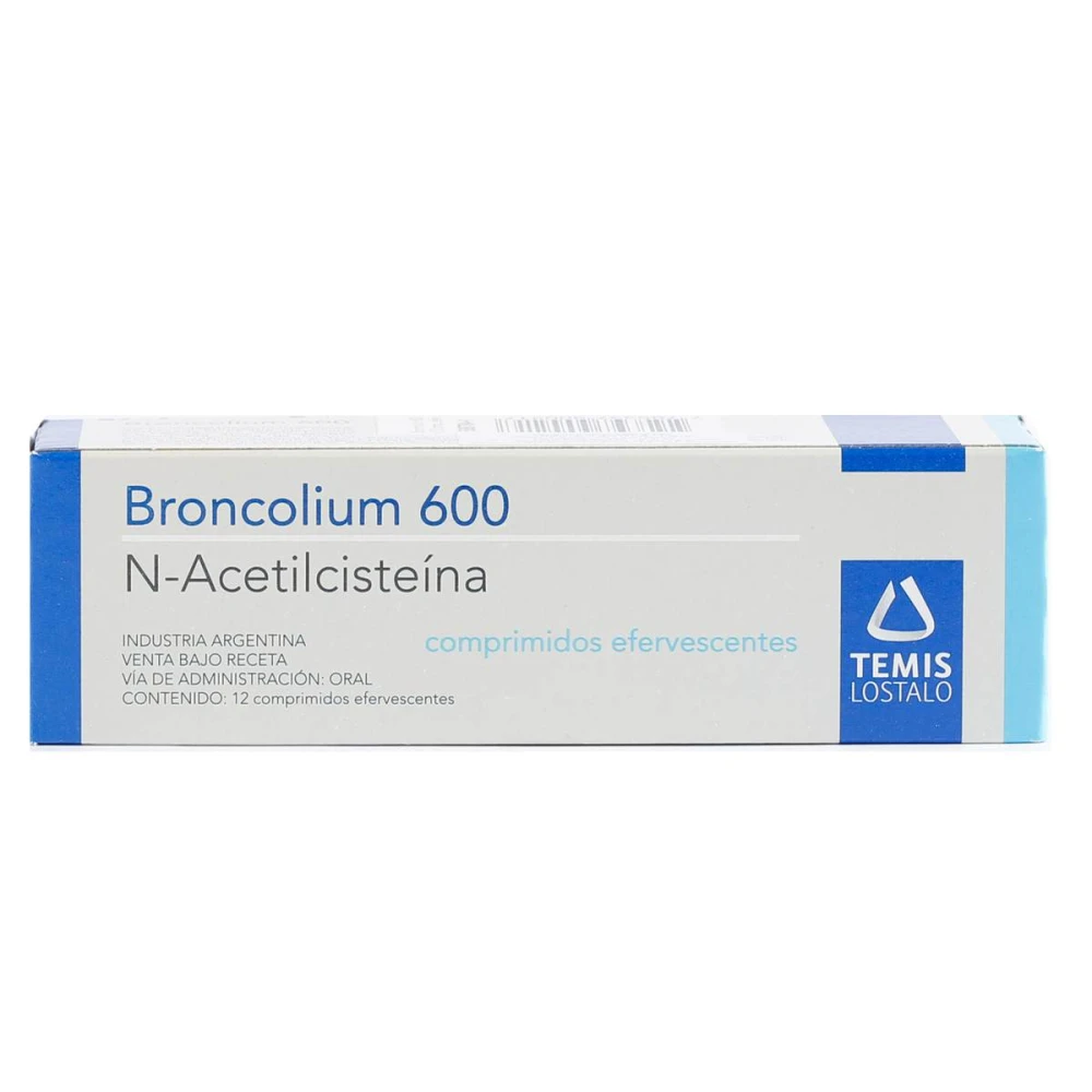 BRONCOLIUM 600 MG. EFERVESC. CJ X 12 COM