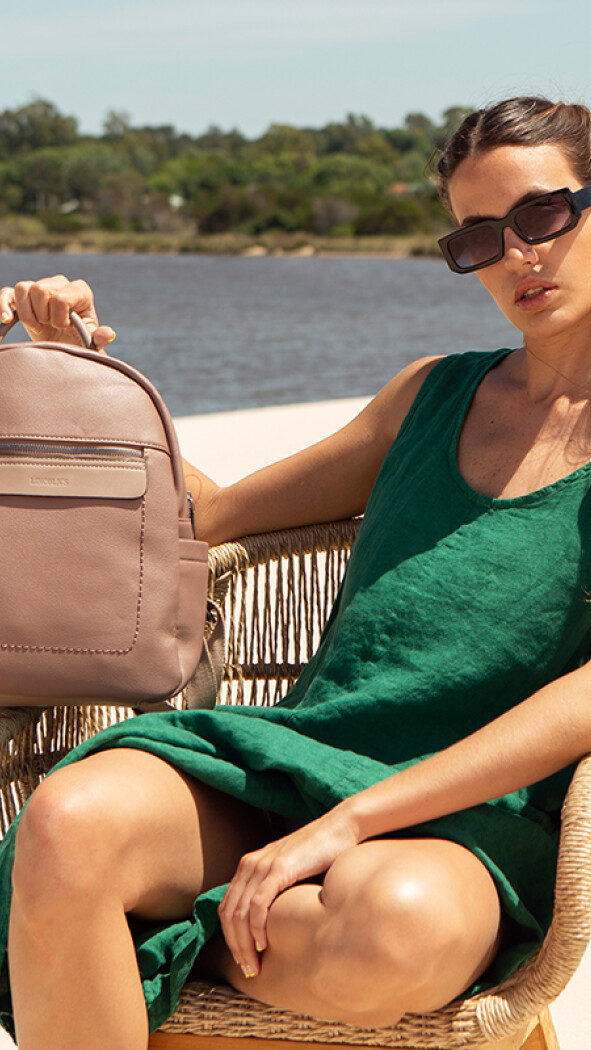 MOCHILA JOHANNESBURGO MAUVE C/ TOPO