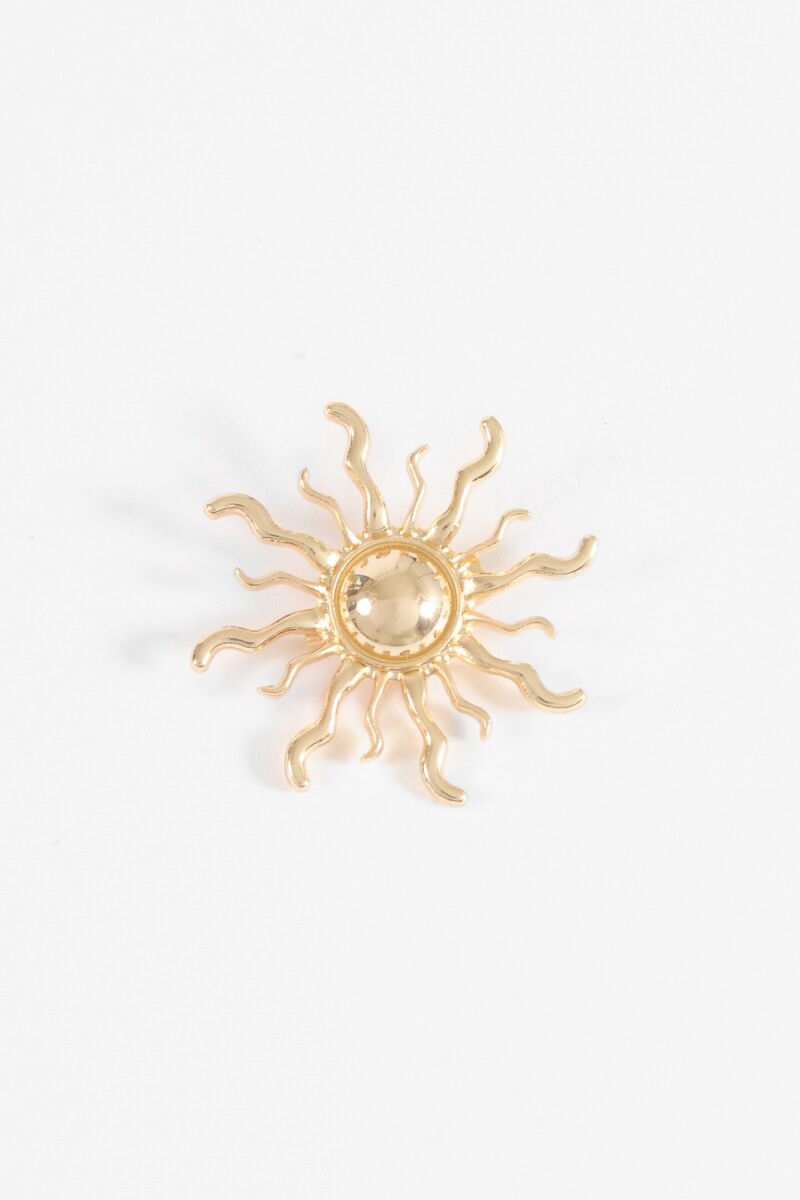 Prendedor sol dorado