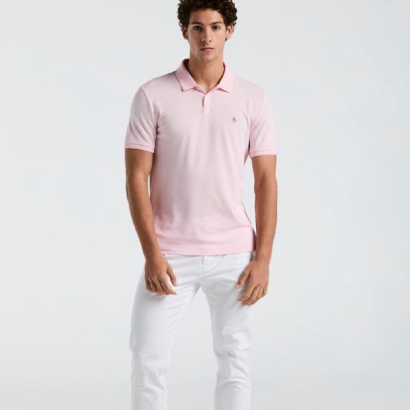 Polo Daddy Org Intrlck Sticker Penguin Rosado