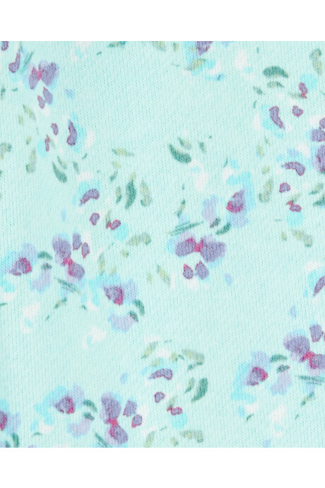 Pantalón deportivo de algodón, diseño floral Sin color