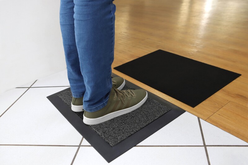 SANIMAT 3858 FELPUDO PEDILUVIO SANIMAT EN PVC 38X58CM 201 GRIS *