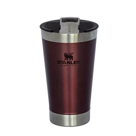 Vaso de Cerveza Stanley con Tapa y destapador 473 ml Bordeaux
