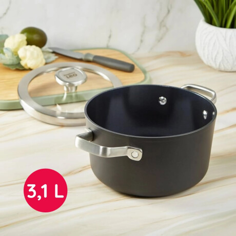 Kit Batería de Cocina con Sartén Grill Sartén Tricapa 24 cm y Cacerola Graphite Kit Batería de Cocina con Sartén Grill Sartén Tricapa 24 cm y Cacerola Graphite