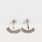 Aros Pasantes Con strass Aros Con Strass - Plateado