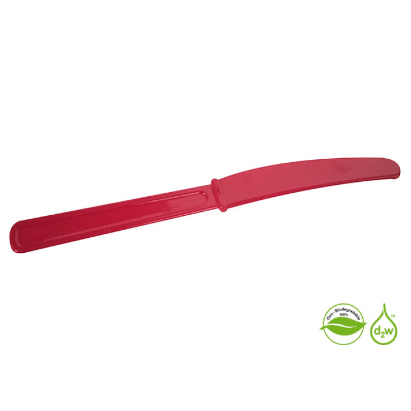 Cuchillos Biodegradables x10 unidades Fucsia