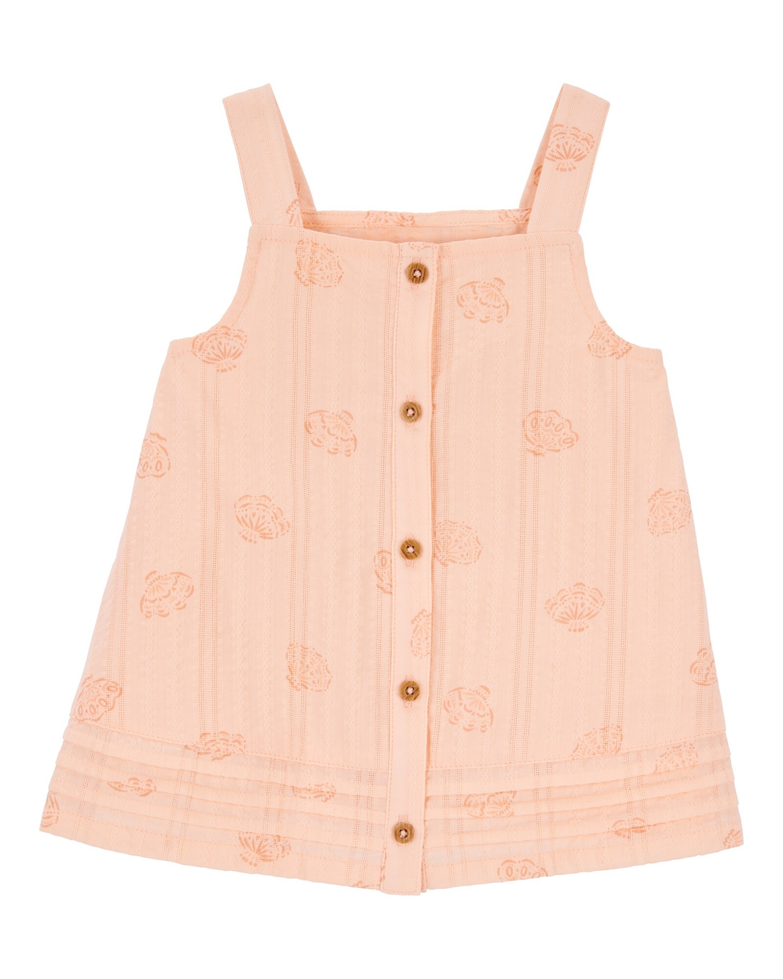 Musculosa de algodón, diseño caracolas Sin color