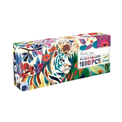 Puzzle Gallery Rainbow Tigers 1000 piezas Djeco Puzzle Gallery Rainbow Tigers 1000 piezas Djeco