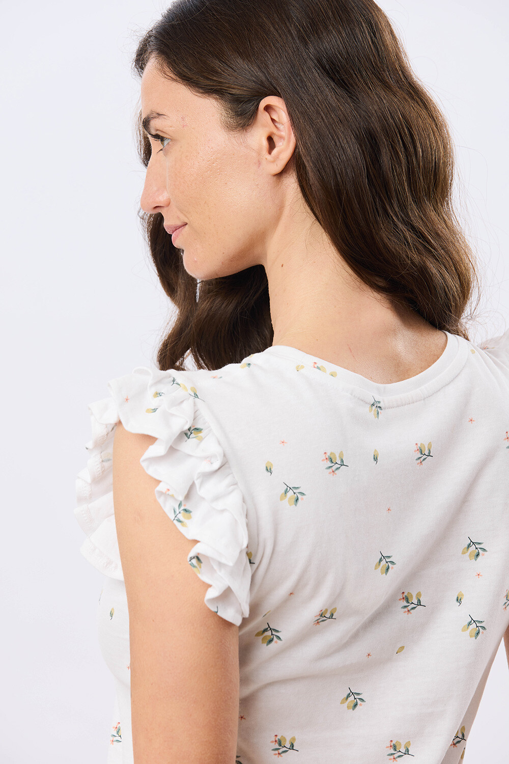 REMERA ESTAMPADA DE ALGODÓN Blanco