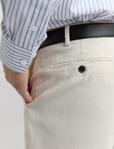 080576 PANTALON HARRINGTON LABEL Natural