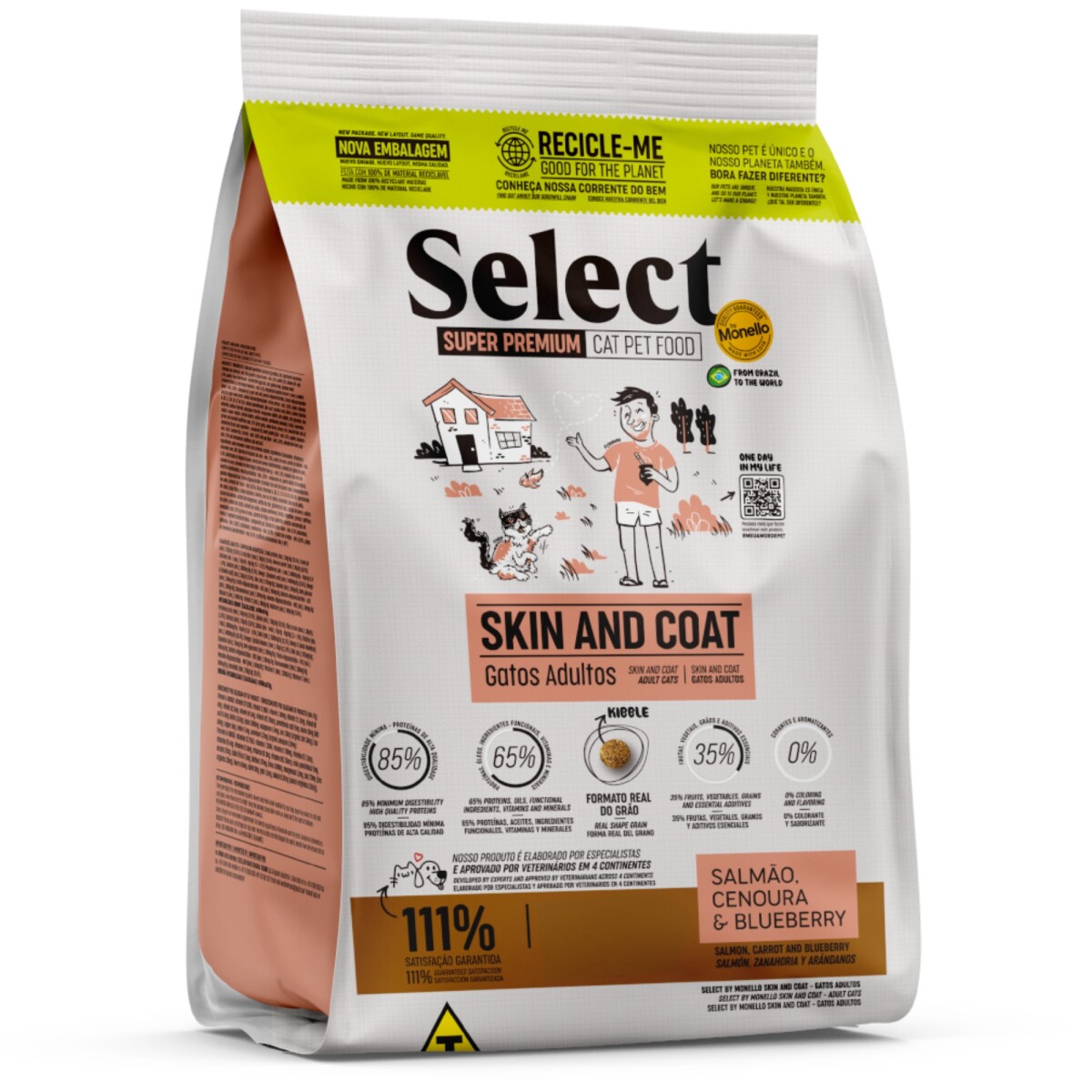 Select Gato Adulto Skin And Coat 7 Kg 