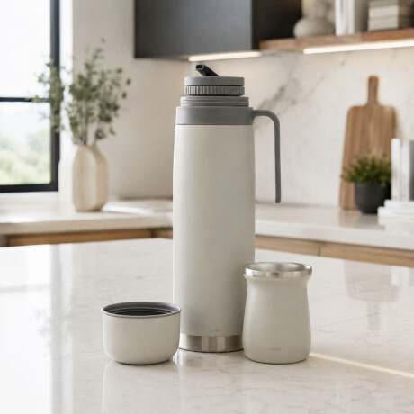 Set Matero Bologna Termo 1L + Mate Térmico Acero Inoxidable Greinge