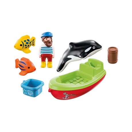 Playmobil 1.2.3 pescador con bote Playmobil 1.2.3 pescador con bote