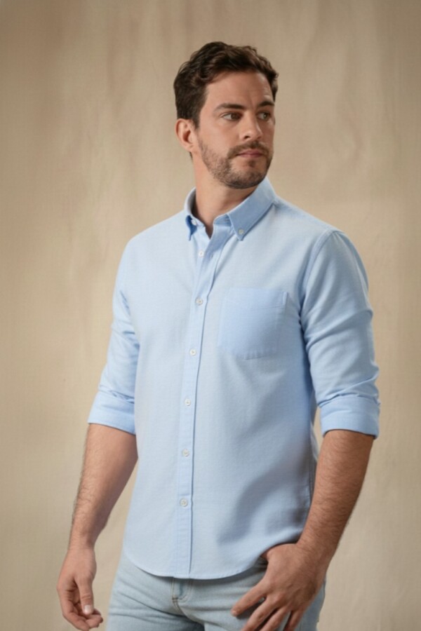 Camisa Masculina Azul