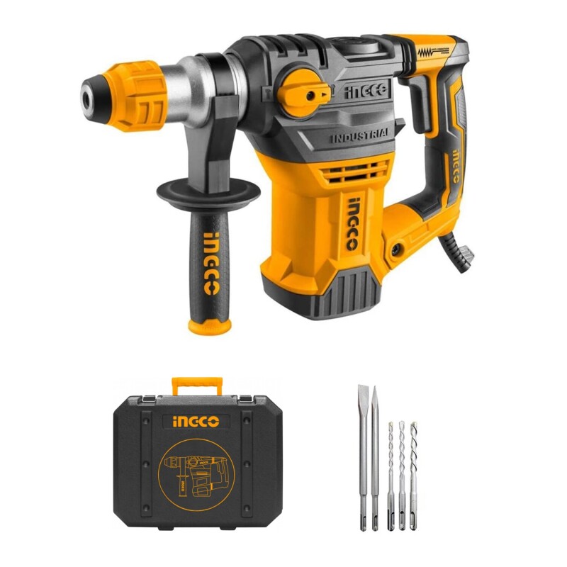 Rotomartillo industrial Ingco SDS+ 1500W 850Rpm 5.5 Joule Rotomartillo industrial Ingco SDS+ 1500W 850Rpm 5.5 Joule