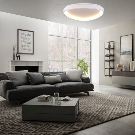 Plafón LED, Diseño triangular, Dimerizable 38W 45CM BLANCO