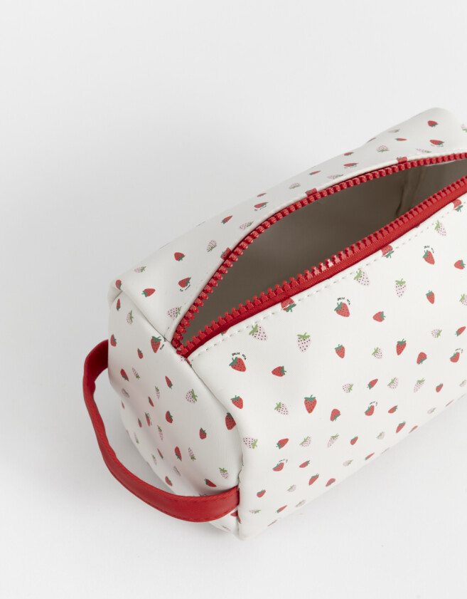 Porta Cosméticos Portacosméticos Estampado - Rosa Viejo