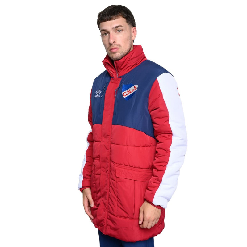Campera Umbro Parka Heritage CNdeF de Hombre - NU142984 Bordo-blanco