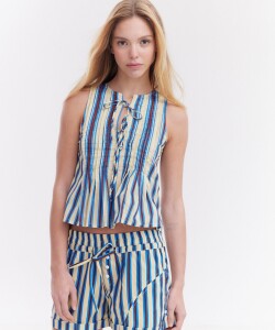 Blusa Sense Amarillo Rayado