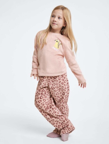 PIJAMA INFANTIL ESTAMPADO ROSA