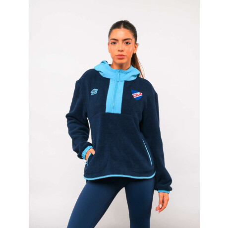 Campera Polar Medio Cierre Ámbar de Mujer Multicolor