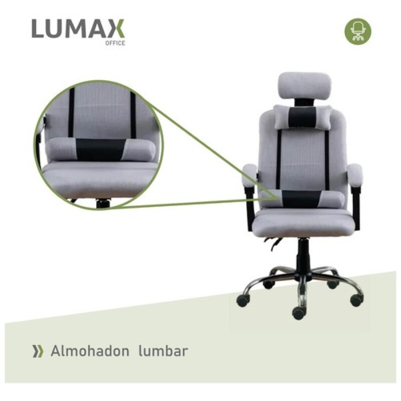 Silla Ejecutiva Ergonómica Lumax Modelo Wynn Gris