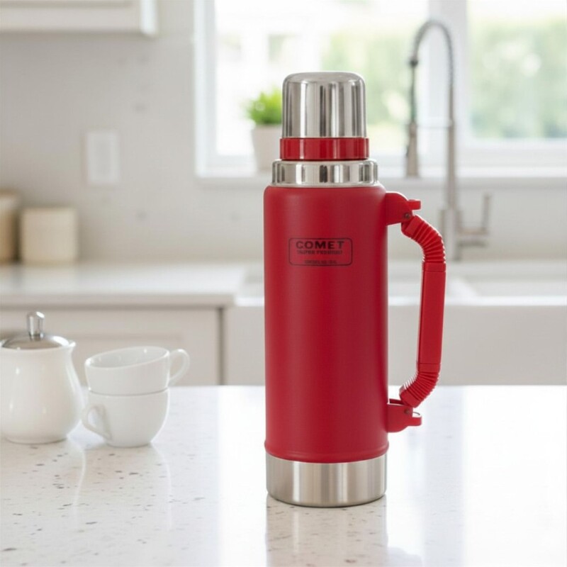 Temo de acero Inox Comet 1,25 Lt fucsia
