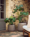 Macetero Lira de efecto terracota Ø53 cm