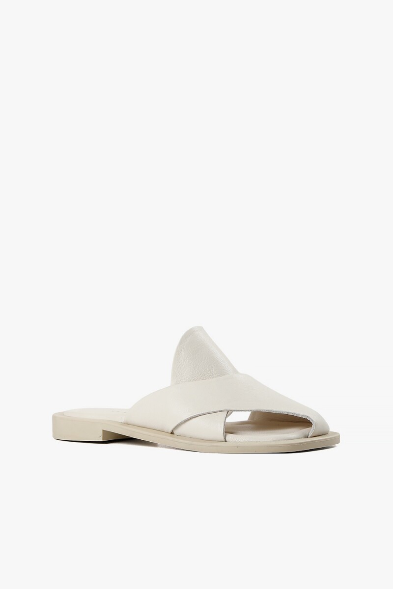 SANDALIA TOE SLIDE Blanco