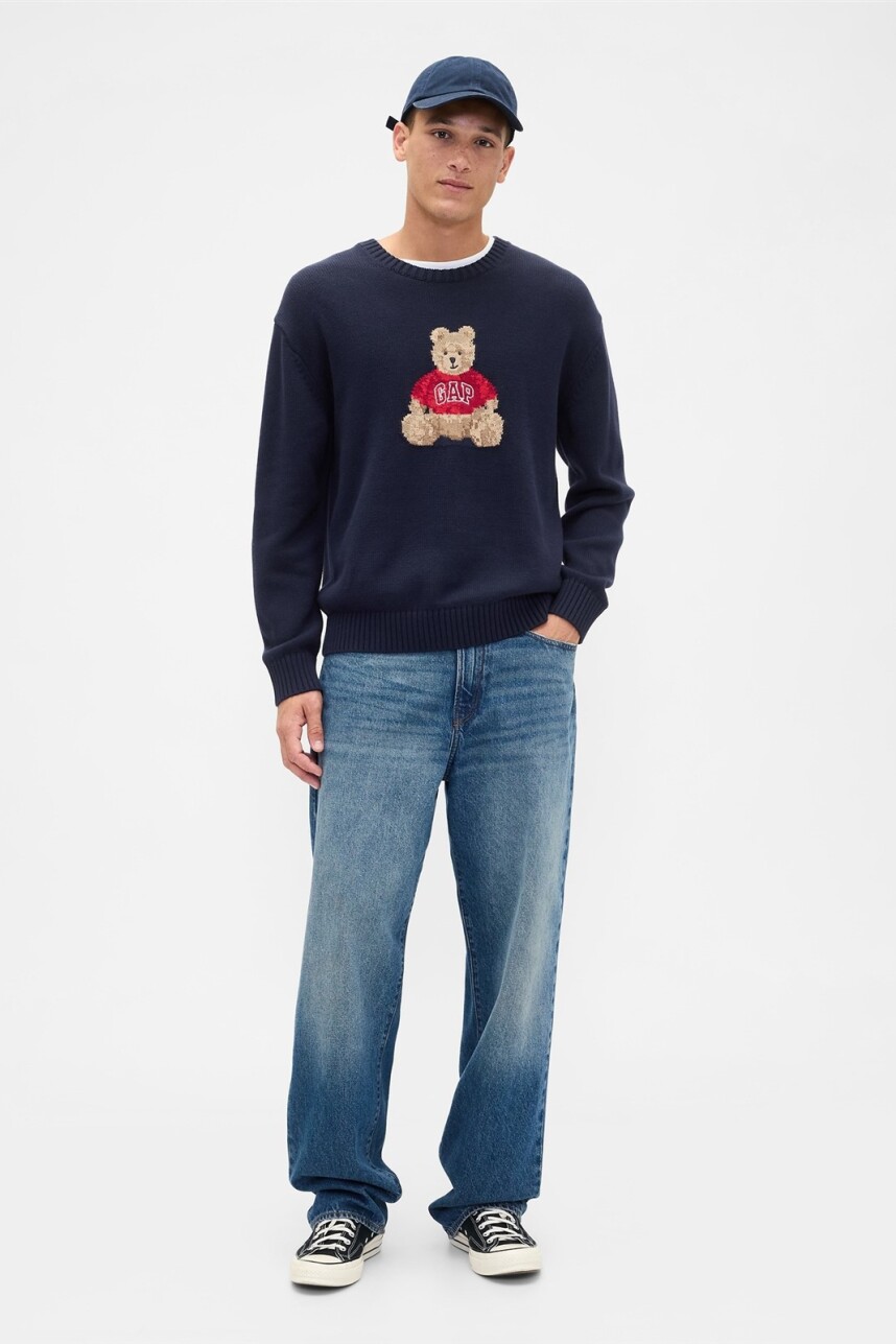 Buzo Oso Brannan Hombre Navy Uniform