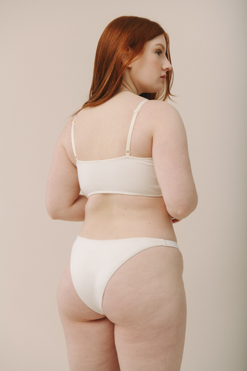 Vedetina Bella Algodón – Doble tejido delantero y trasero, sin costuras visibles Crema