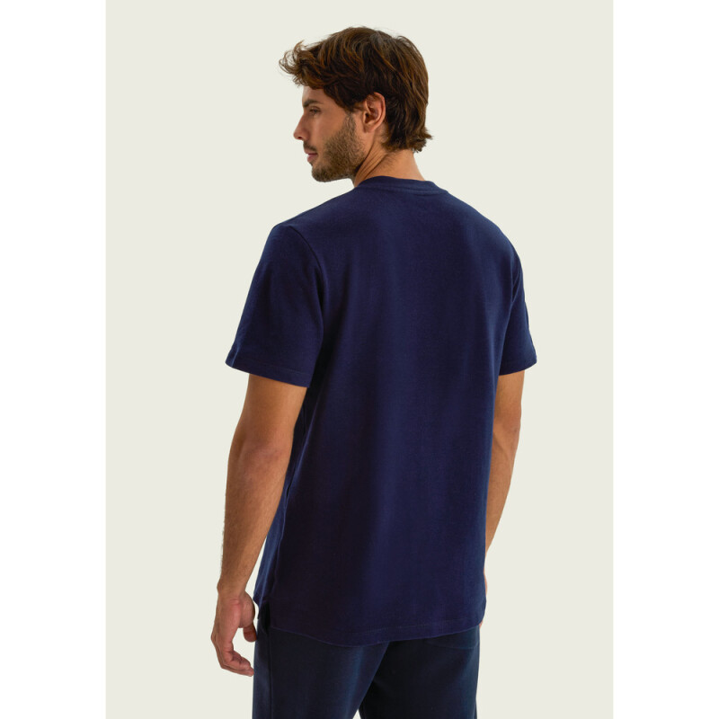 CAMISETA MM MASC AZUL ESCURO