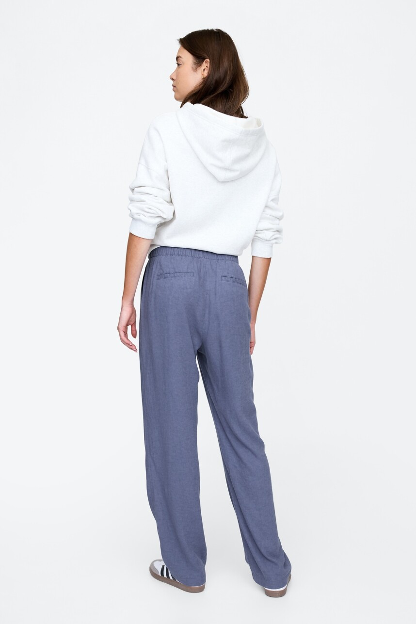 Pantalón De Lino Mujer Vintage Indigo 19-3929