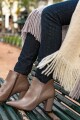 Bota caña baja Danae Taupe
