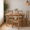 Juego de comedor 4 sillas, linea Dorada Juego de comedor 4 sillas, linea Dorada