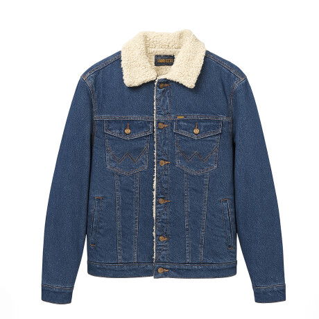 Campera Wrangler de Hombre - DENIM JACKET SHERPA - WM9743UR ELD