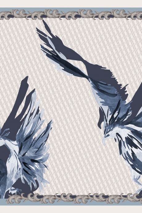 Pañuelo Blue Phoenix (Seda) Azul