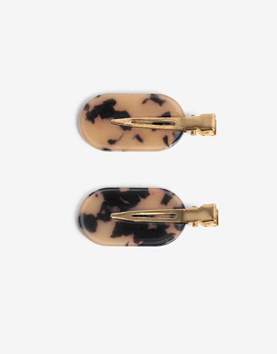 Set De Hebillas Carey - Marron Carey 